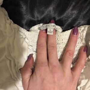 Love Tree Ivory Smocked Blouse